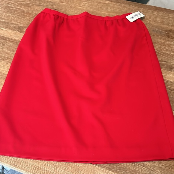Pendleton Vintage 1950s 100% Wool Red Western Skirt Size 22W - Picture 1 of 8